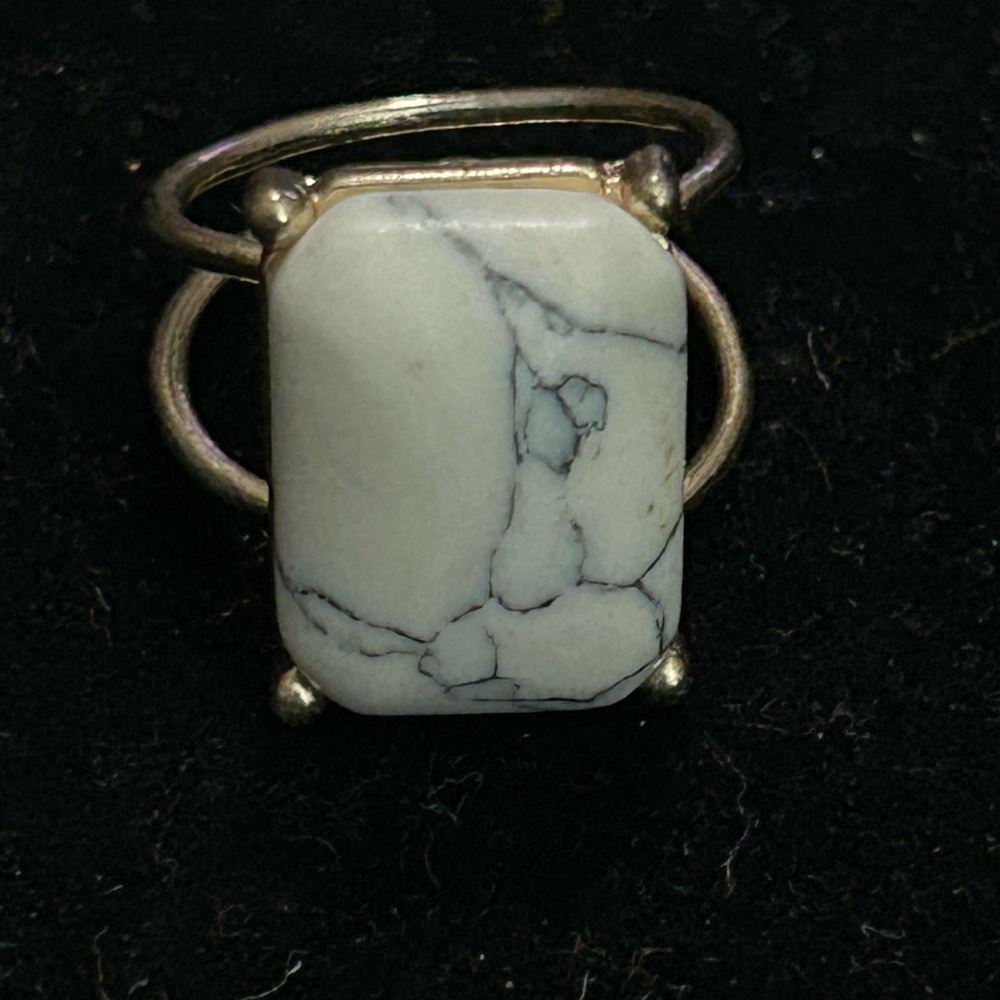 White Stone Ring